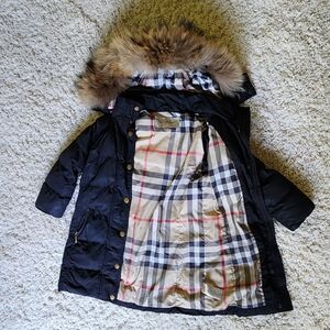 Burberry Winter Puffer Jacket / girl size 6yr